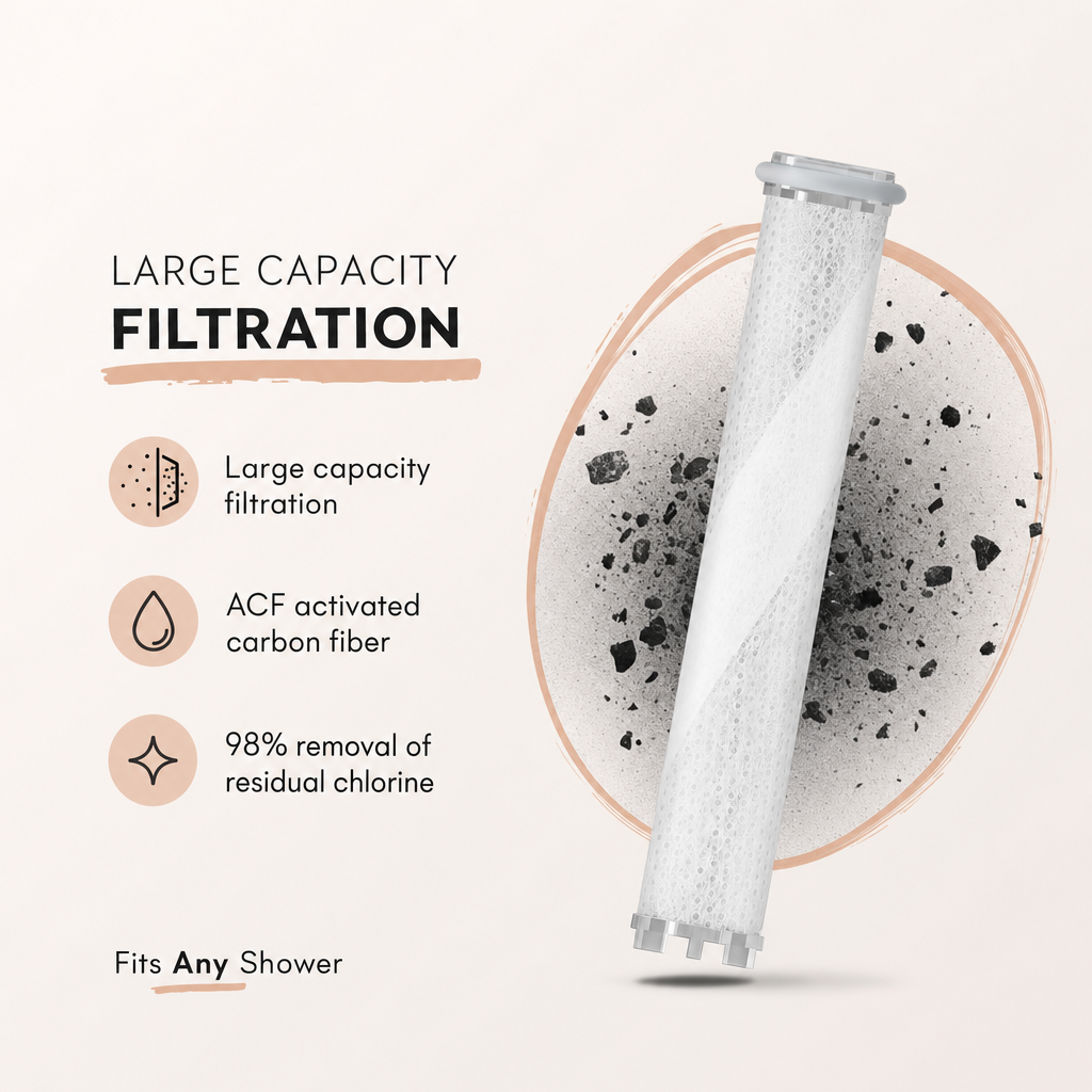 Filtered Shower Water. Visible Results. Now In the Palm of Your Hand.